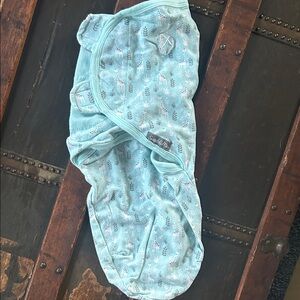 Soft Blue Baby Swaddle Me Blanket